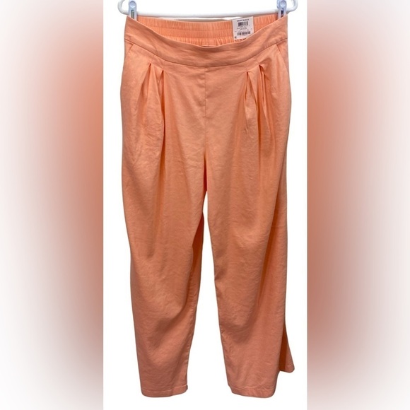 INC High-rise Wide-leg Coral Pants - Picture 3 of 5